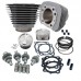 S&amp;S Cycle Hooligan Kit - 883cc to 1200cc for 2000-'19 HD Sportster Models - Silver 910-0700