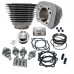 S&amp;S Cycle Hooligan Kit - 1200cc to 1250cc for 2000-'19 HD Sportster Models - Silver 910-0702