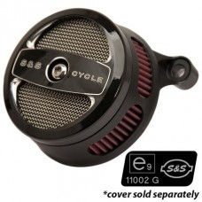 S&S Cycle EC Approved Stealth Air Cleaner Kit for Cable Throttle Body 110" Dyna & Softail models 170-0333