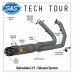 S&amp;S Cycle Exhaust System, Complete, 50 State, 2 into 1, Chrome, 2017-'20 M8 Touring 550-0758C