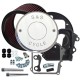 S&amp;S Cycle Air Cleaner, Kit, Stock EFI, Throttle By Wire, CARB EO# D-355-33, w/ S&S Nostalgic Script Cover, Chrome, 2014-'20 Indian Chief, Classic,Vintage and Roadmaster 170-0294E