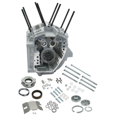 S&amp;S Cycle Crankcase, Assembly, Stock Bore, Alternator, Packaged, Silver, 1999-2006 bt except 2006 Dyna 106-4039A