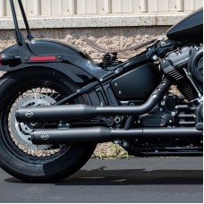 S&amp;S Cycle Muffler, Kit, Grand National, EC Approved, Black, M8 Softail except Heritage, and Deluxe 550-0824