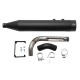 S&amp;S Cycle Muffler, Kit, Highlight Machined, Sidewinder End Caps, Mk45, 4.5", Black Shell, Shadow, 1995-2008 bt 550-0830