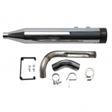 S&amp;S Cycle Muffler, Kit, Highlight Machined, Sidewinder End Caps, Mk45, 4.5", Chrome Shell, Shadow, 1995-2008 bt 550-0828