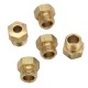 S&amp;S Cycle Nut, Plunger, Enrichment, Super E/G, 7/16-20 UNF-2A x .520", Brass, 5 Pack 11-2372