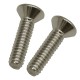 S&amp;S Cycle Screw, Air Cleaner Mounting, PH, 1/4-20 x 1", Nickel, 2 Pack 500-0657