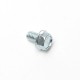 S&amp;S Cycle Screw, HH, Flanged, Serrated, 5/16-18 x 1/2", Zinc Plated, Steel 500-0744