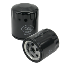 S&amp;S Cycle Black Oil Filter for HD Sportster, HD Evolution, and Shovelhead Models 31-4101A