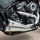 S&amp;S Cycle Grand National 2-2 50 State Exhaust System, Chrome with Black End Caps for 2018-19 HD Softail Fat Bob M8 Models 550-0781