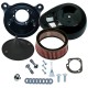 S&amp;S Cycle Stealth Air Cleaner Kit with Black Air Stream for 2001-'17 bt with Delphi EFI, Except Throttle by Wire 170-0480
