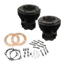 S&S Cylinder, Set, 3-5/8″ Bore, 5.630″, w/ Gaskets & Hardware, Gloss Black, 1966-’84 bt 91-9300