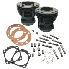 S&S Cylinder, Set, 3-7/16″ Bore, 5.330″, w/ Gaskets & Hardware, Gloss Black, 1966-’84 bt 91-9011