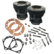 S&S Cylinder, Set, 3-7/16″ Bore, 5.330″, w/ Gaskets & Hardware, Gloss Black, 1966-’84 bt 91-9011