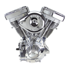 S&S Engine, Assembled, V111, Super E 4 Hole, Super StockIgnition, 585 Cam, Polished, 1984-’99 bt 310-0385