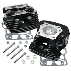 S&S Super Stock 91cc Cylinder Heads For For S&S T-Series Complete Engines and 1999-'05 HD Big Twins With S&S 4-1/8" Bore Hot Set Up Kit - Bl 90-1163