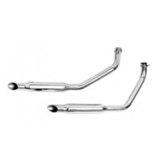 Paughco 1-3/4in. 38in. Long Staggered Dual Slash-cut Exhaust System 730EM