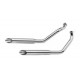 Paughco 1-3/4in. 38in. Long Staggered Dual Super Slash-cut Exhaust System 730E2M