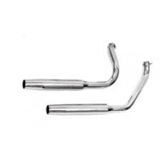 Paughco 1-3/4in. 38in. Long Staggered Dual Tapered Exhaust System Electric Start 733TM
