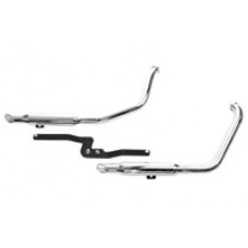 Paughco 1-3/4in. 40in. Long Staggered Dual Slash-cut Exhaust System 731SM