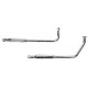 Paughco 1-3/4in. 44in. Long Mid-Length Staggered Dual Slash-cut Exhaust System 733-1M