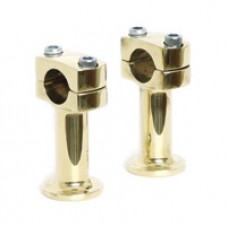 Paughco 3″ Post-Style Brass Risers for 1in. Handlebars 353BR