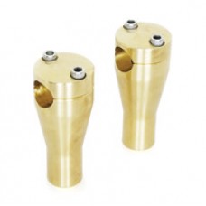 Paughco 4″ Dogbone Brass Risers for 1in. Handlebars 350ABR