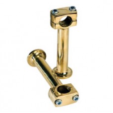 Paughco 5″ Post-Style Brass Risers for 1in. Handlebars 354BR