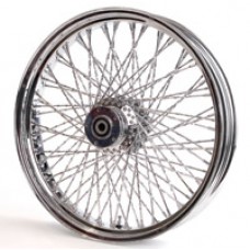 Paughco Chrome 80-Spoke Front Wheel Assembly, 21 x 3.25″ 06-105