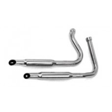 Paughco ‘Close Fit’ Staggered Dual Exhaust System 38in. Goose-Cut 722-1GM