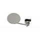 4" Round Mirror with Clamp On Stem Chrome 34-0306