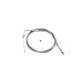 45.375" Braided Stainless Steel Idle Cable 36-0650