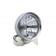 6-1/2" Round Headlamp Steel Chrome 33-0963