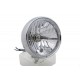 6" Round Headlamp Steel Chrome 33-0962