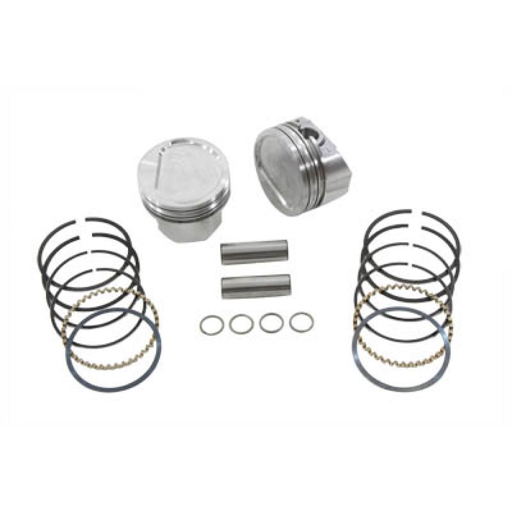 Motorcycle Engines Parts 80 Evolution Piston Kit 010 Oversize For Harley Davidson By V Twin Motorcycle Pistons Rings Piston Kits