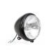 Black 5-3/4" Round Headlamp Assembly Tear Drop Style 33-2248