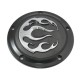 Black 5-Hole Flame Derby Cover 42-0467