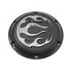 Black 6-Hole Flame Derby Cover 42-0469