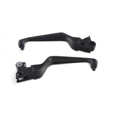 Black Contour Hand Lever Set with Skull Ends 26-1156