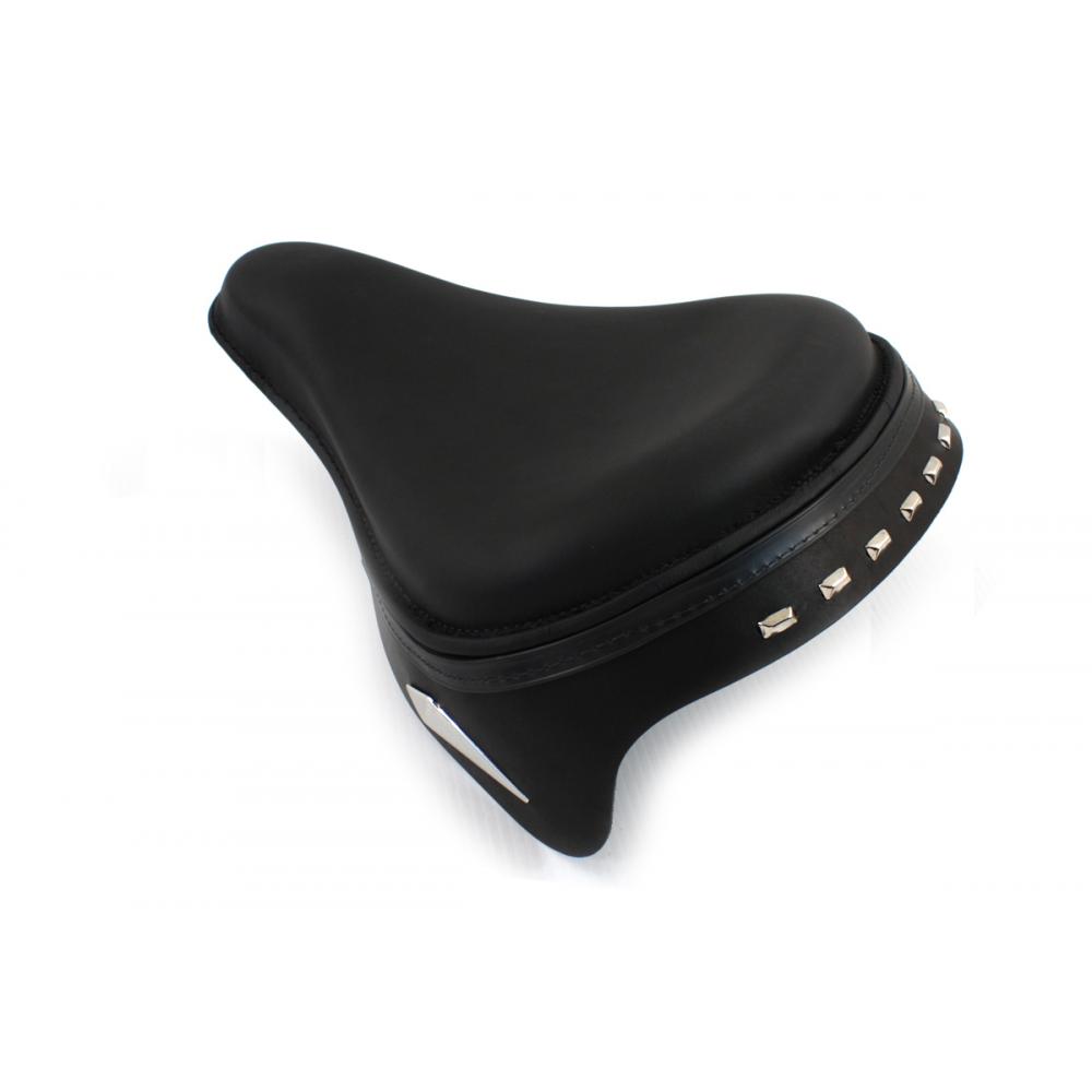 Black Leather Metro Police Solo Seat 47-0114 | Vital V-Twin Cycles