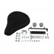 Black Leather Solo Seat Kit 47-0131