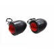 Black Marker Lamp Set with Red Lens Single Stem 33-1411