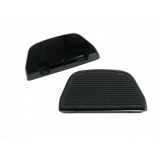Black Rear Ribbed Passenger Footboard Kit 27-1124