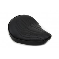 Black Solo Seat with Flame Stitch 47-0072