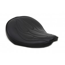 Black Solo Seat with Flame Stitch Small 47-0085