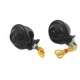 Black Turn Signal Set Bullet with Smoked Lens 33-1127