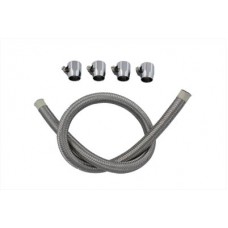 Braided Fuel Line Kit Stainless Steel 35-9170
