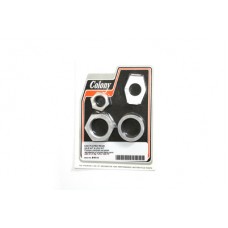 Cadmium Rear Axle Nut and Lock Kit 8161-4