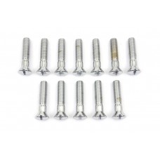 Cam Cover Stock Slotted Screws Chrome 8149-12