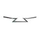Chrome 4" Z Handlebars without Indents 25-0861